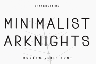 Minimalist Arknights Font Design Ideas