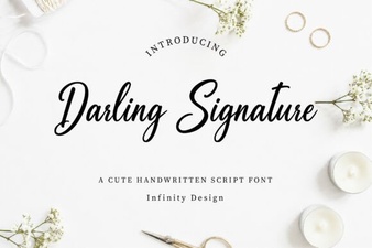 Darling Signature Font for Creative Projects